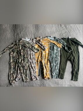 Larkspur One-Piece Bamboo Pajama Bundle 6-12 months